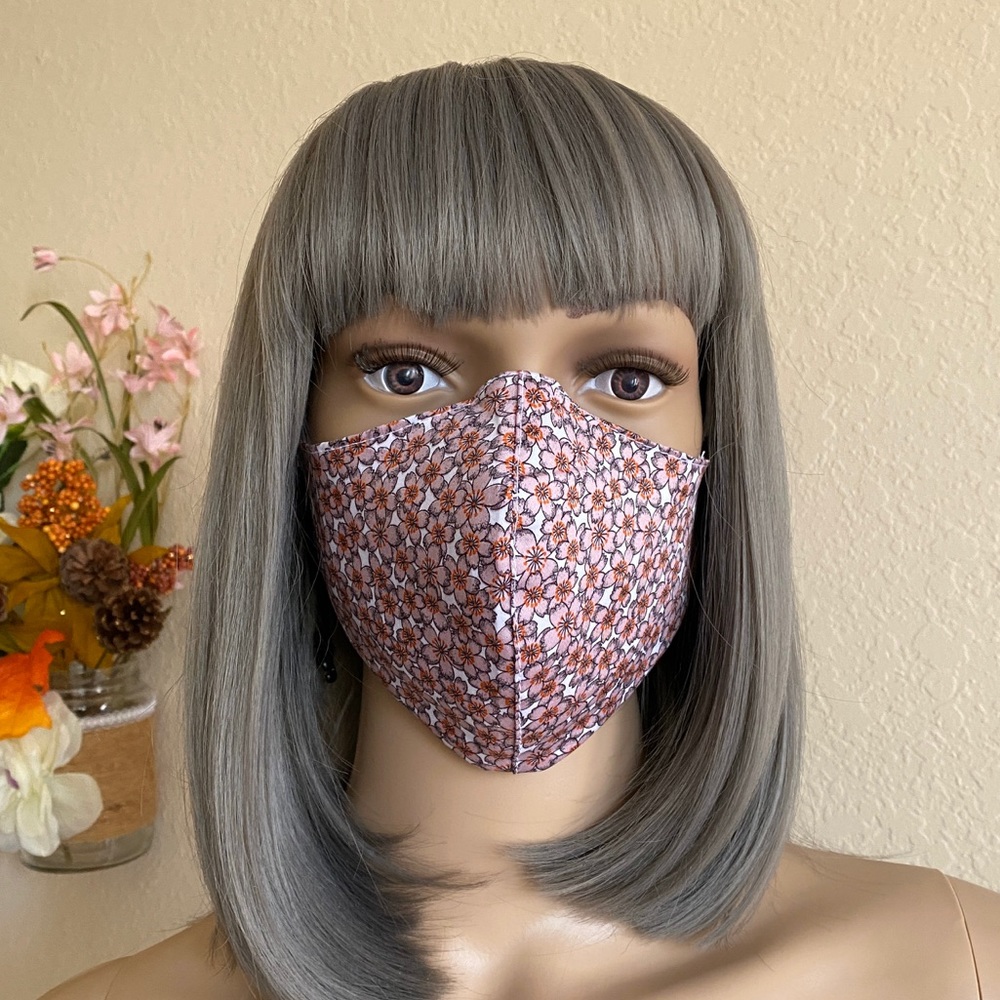 100% Cotton Reusable mask with filter pocket